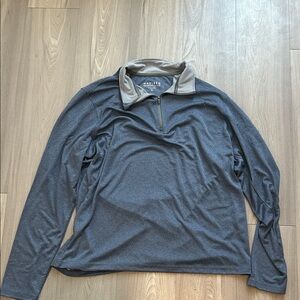 Blue Quarter-Zip Pullover